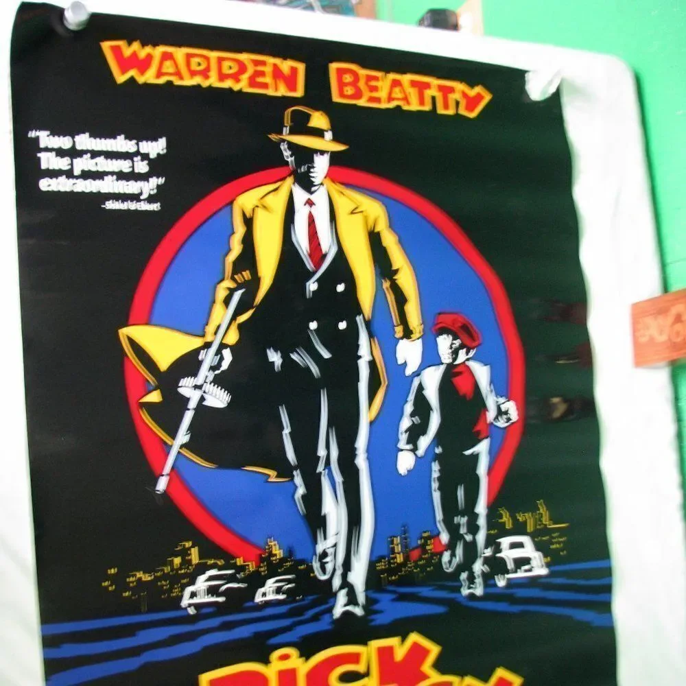 Vintage Dick Tracy Movie Poster Original RARE